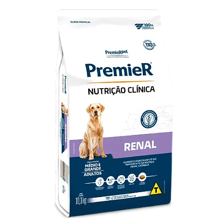 Ração Premier Nutrição Clínica Renal Cães Adultos Porte Médio e Grande 10,1 kg