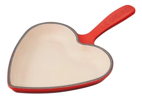 Skillet Coração Em Ferro Fundido 26 Cm Vermelho Le Creuset