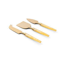 Conjunto de Talheres Para Queijo 3 Peças Garbo Turim