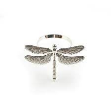 Conjunto 8 Anel Guardanapo Libelula