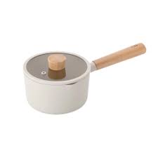 Leiteira 16cm/1,4L - Indução com Revestimento Cerâmico - FIKA - Neoflam - Cor Pérola