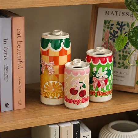 Kit com 3 vasos sortidos