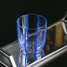 Jogo 6 Copos Baixos Vidro Azura 300ml Azul