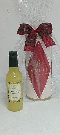 Presente -Limoncello de 300 ml na lata decorada