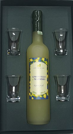 CAIXA PRESENTE LIMONCELLO + COPINHOS