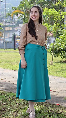 Saia Transpassada Esmeralda