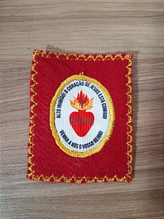 Detém-te! (Escudo do Sagrado Coração de Jesus) 8x6 cm