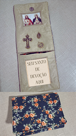 Oratório de bolso personalizado (Modelo simples)