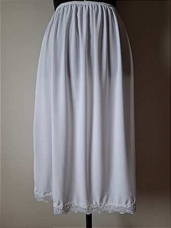 Anágua de viscose - branca