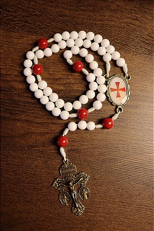 Terço Templários Branco