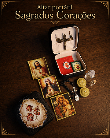 Altar Portátil - Sagrados Corações