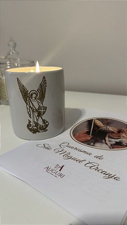 Vela São Miguel Arcanjo porcelana