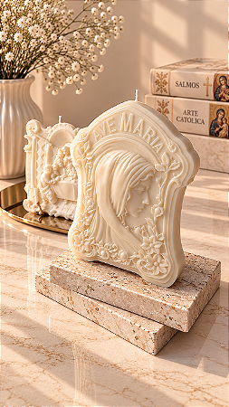 Vela Ave-Maria decorativa