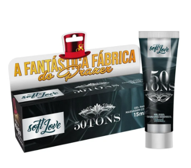 50 TONS GEL PARA MASSAGEM CORPORAL 15g
