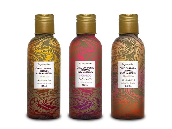 Óleo Corporal Beijável para Massagem La Passion 120 ml