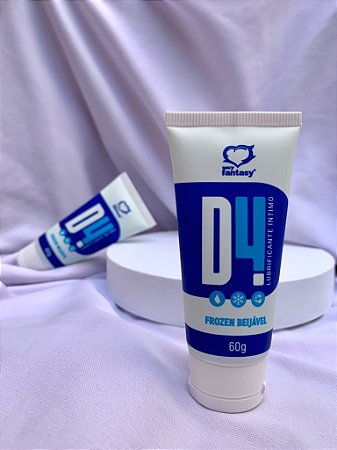 D4 Lubrificante Íntimo Beijável Frozen 60g