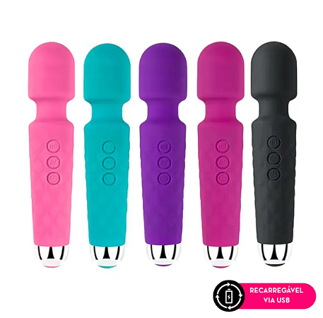 Varinha Magica 20 modos de vibrações Recarregável
