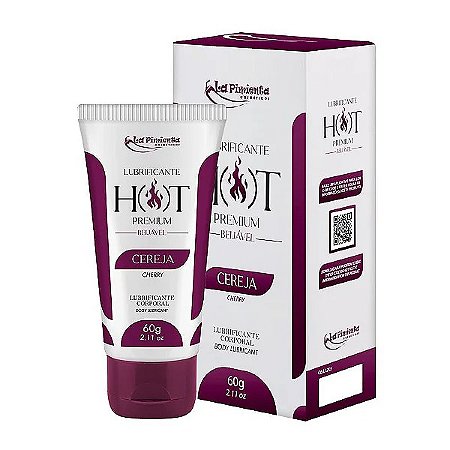HOT PREMIUM LUBRIFICANTE TÉRMICO CORPORAL BEIJÁVEL 60G