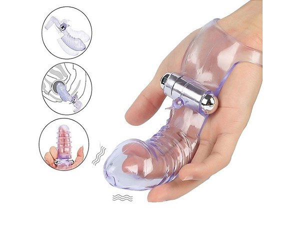 CAPA PARA DEDO EM SILICONE COM VIBRADOR