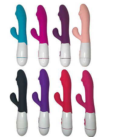 Vibrador com estimulador ponto G Recarregável