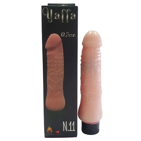 Prótese com Vibrador Cyber Skyn 19,5 X 4cm Bege