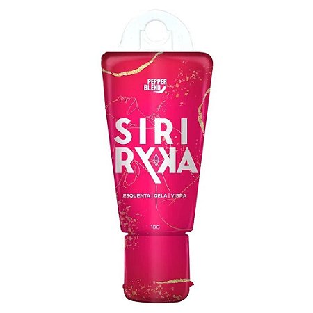 SIRI RYKA GEL EXCITANTE FEMININO BEIJÁVEL ESQUENTA GELA E VIBRA LINHA DIRETAS 18G