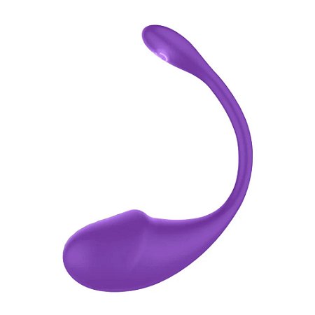 Vibrador de casal em formato de glande por aplicativo