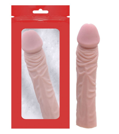 CAPA PENIANA TEXTURADA 19 X 3,8CM SEXY IMPORT