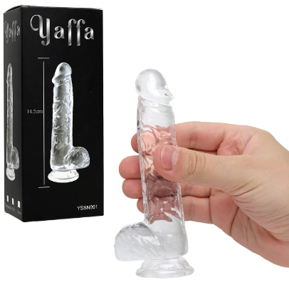 PÊNIS COM ESCROTO E VENTOSA 14,5X2,5CM