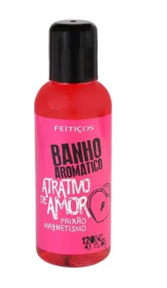BANHO AROMÁTICO PARA ATRAIR PAIXÃO E MAGNETISMO AROMA ATRATIVO DE AMOR 120ML FEITIÇOS AROMÁTICOS