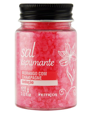 SAL ESPUMANTE AROMÁTICO MORANGO COM CHAMPAGNE 100G