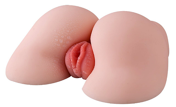 Masturbador de Silicone Realístico Formato Quadril Vagina e Anus 23X24cm