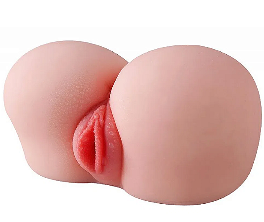 Masturbador Masculino Forma de Bunda com Vagina e Ânus 19x18x15cm
