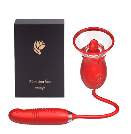 Vibrador Duplo com 10 Modos de Vibração Recarregável