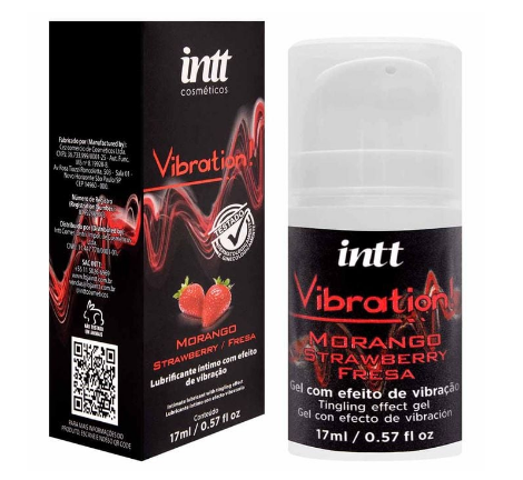 VIBRATION GEL MORANGO VIBRAÇÃO HOT 17ML