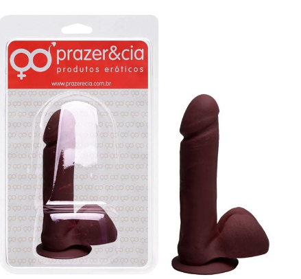 PÊNIS DE BORRACHA MACIÇA 17,3 X 4CM