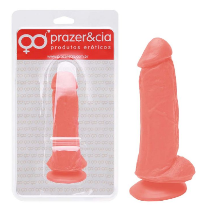 PÊNIS DE BORRACHA MACIÇA 17,7 X 4,9CM