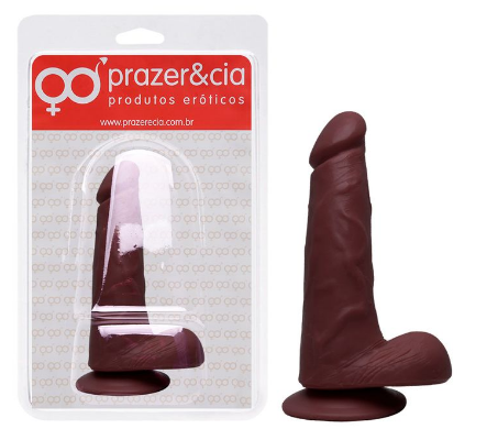 PÊNIS DE BORRACHA MACIÇA 18,4 X 4,3CM