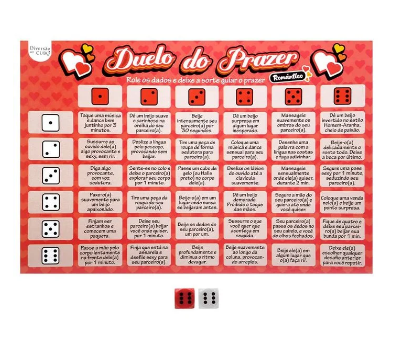 JOGO DUELO DO PRAZER ROMÂNTICO DIVERSÃO AO CUBO