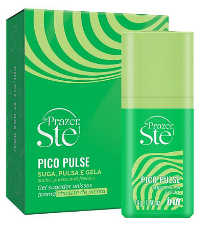 PICO PULSE CHICLETE MENTA GEL SUGA VIBRA PULSA 16G