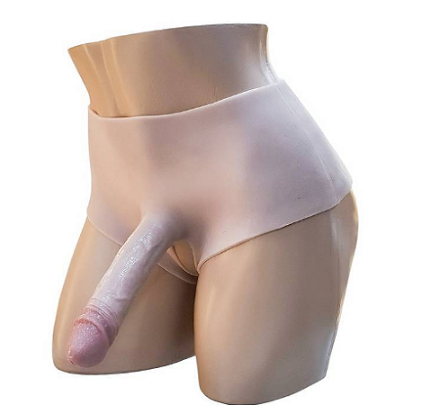 Cinta Peniana em silicone liquido e abertura na região íntima - 17cm