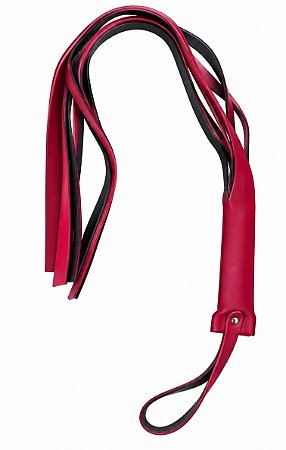 CHICOTE GRANDE 6 TIRAS BRASIL FETICHE 80CM - VERMELHO