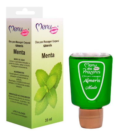 Almeris Óleo Beijável Térmico MENTA 30ml Menu dos Prazeres