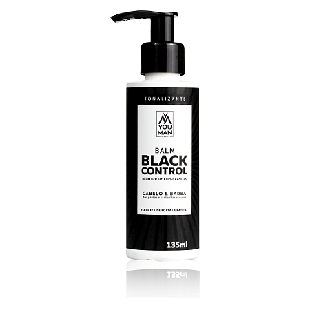 Balm para Barba e Cabelo Escurecedor 140ml - Black Control - You Man Grooming