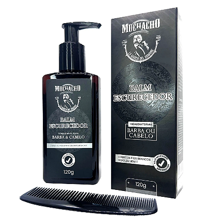 Balm para Barba e Cabelo Escurecedor 120ml - Classic - Muchacho