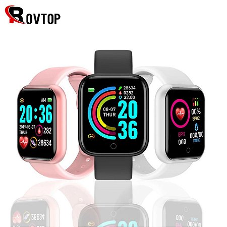 Relógio Smartwatch D20 Compatível ANDROID e IOS - Global Smartwatch