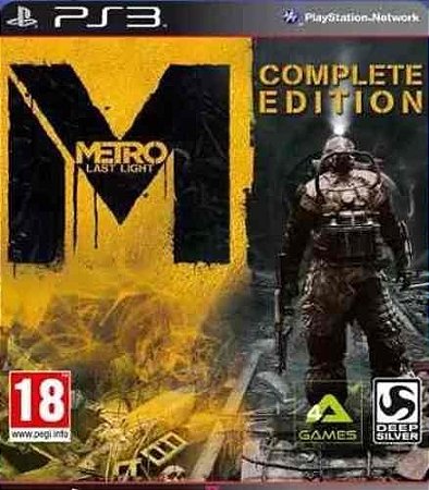 Metro Last Light Ps3 Psn Mídia Digital