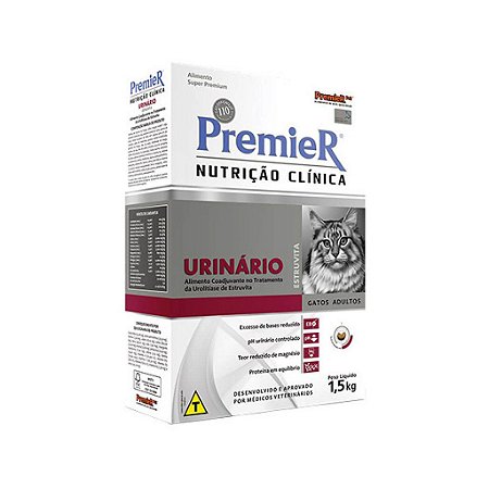 Ração Premier Nutrição Clínica Urinário para Gatos Adultos 1,5 kilos