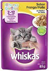 Ração Úmida Whiskas Sachê Frango ao Molho para Gatos Filhotes 85 gramas