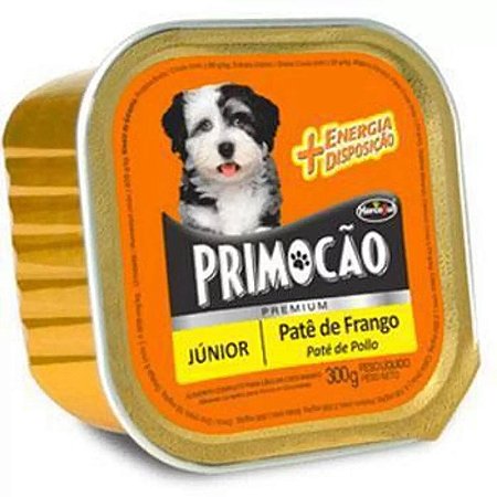 Primocão Premium Júnior Patê Frango 300 gramas